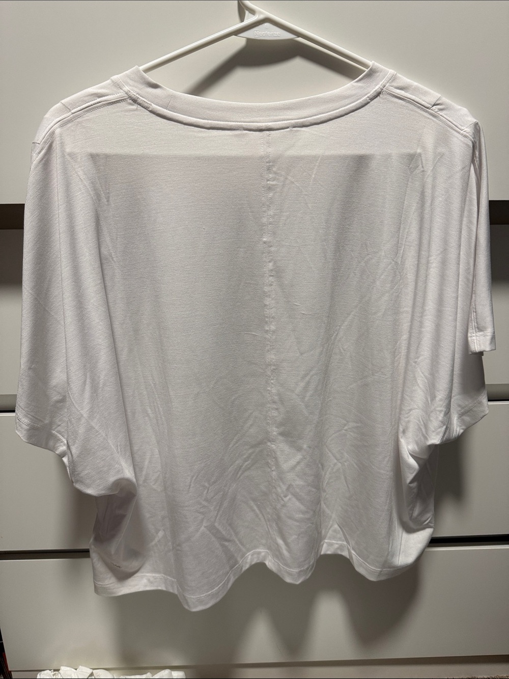Athleta White Short Sleeve Scoop Neck Tee - Picture 3 of 3